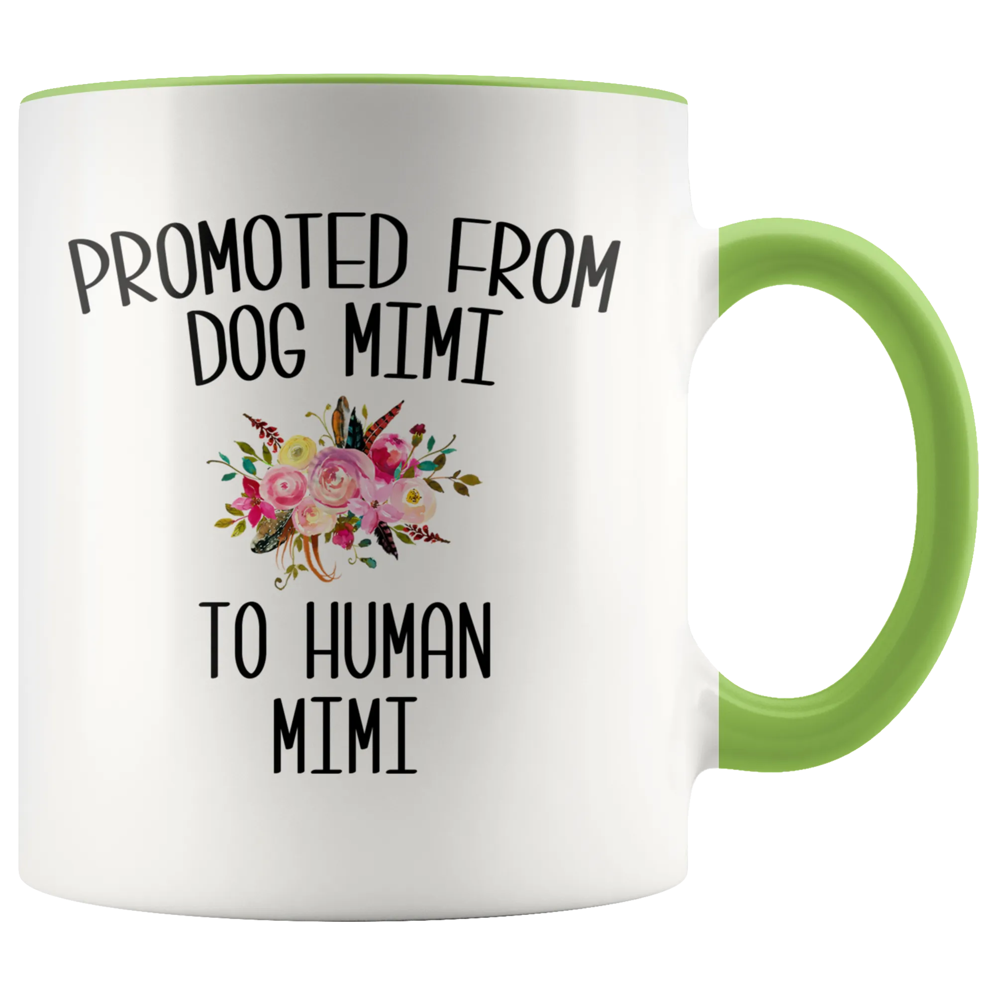 Promoted From Dog Mimi To Human Mimi Coffee Mug Pregnancy Announcement Cup Baby Reveal Gift for Her
