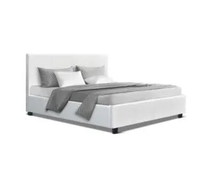 PU Leather Bed Frame Headboard - White