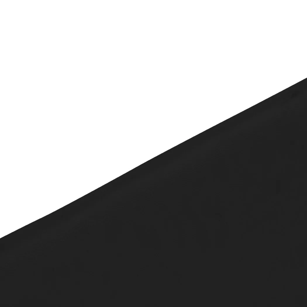 PU Leather Bed Headboard with Wooden Legs in Single Size in Black Colour