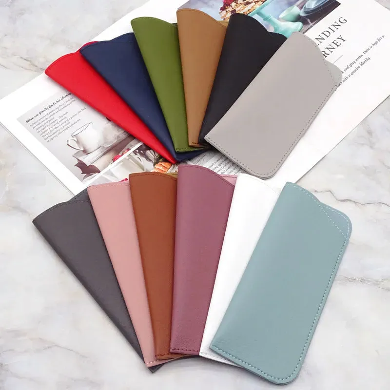 PU Leather Eyewear Case Cover Bag Sunglasses Reading Glasses Protective Cover Case Box Pouch Eyewear Protector Case