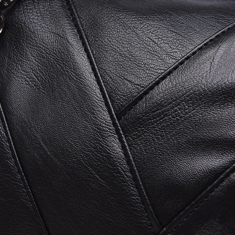 PU Leather handle Shoulder Bags