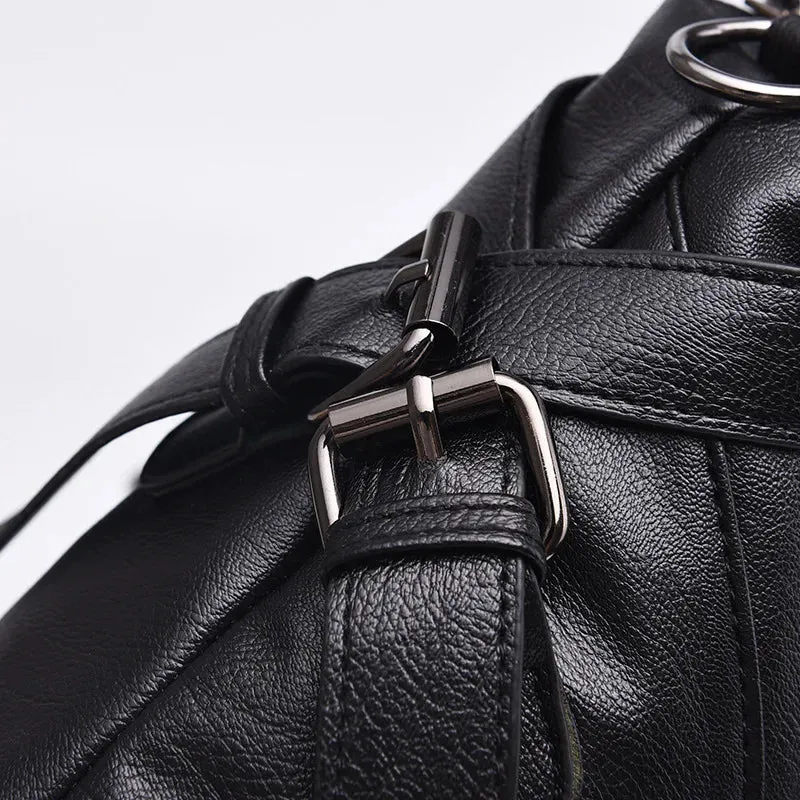 PU Leather handle Shoulder Bags