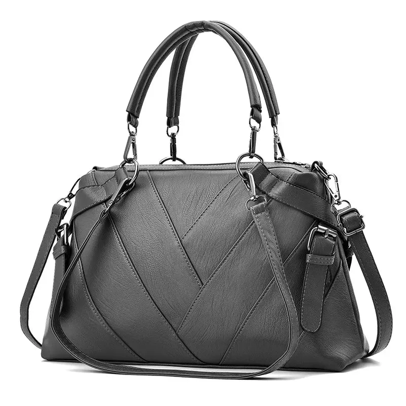 PU Leather handle Shoulder Bags