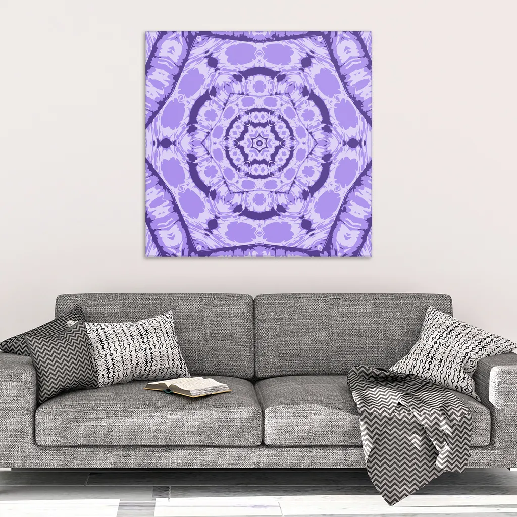 Purple Pattern Canvas Wrap