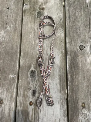 Python Print Design Nylon One Ear Headstall