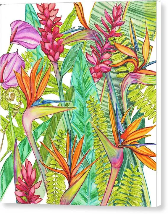 "Bird Party" - Canvas Print
