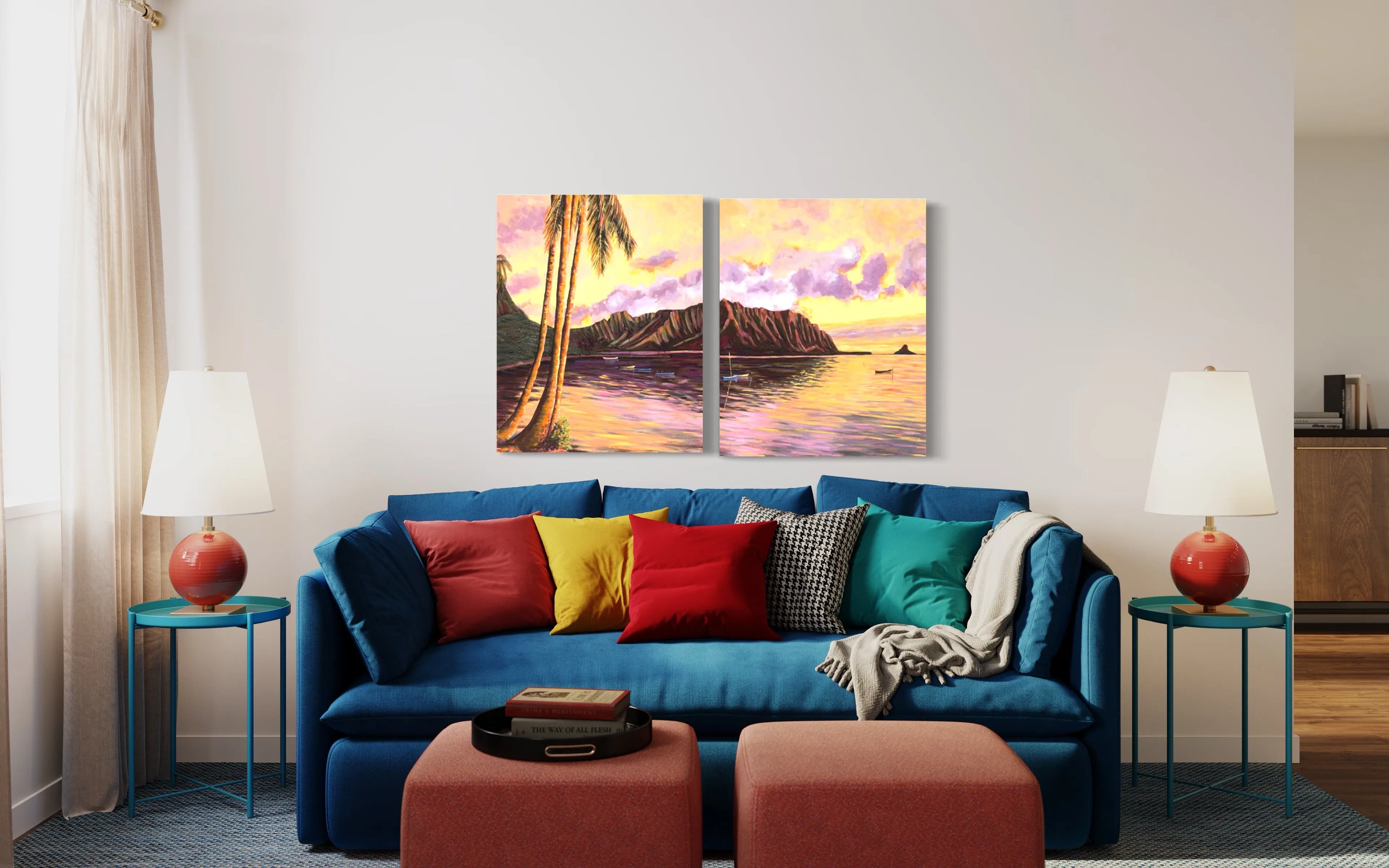 "Glowing Kualoa 2" - Canvas Print
