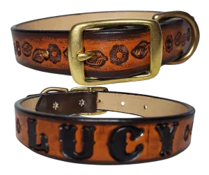 "The LUCY" Leather Dog Collar