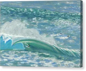 "Wave Rider" Big Wave Surfer Hawai'i - Canvas Print