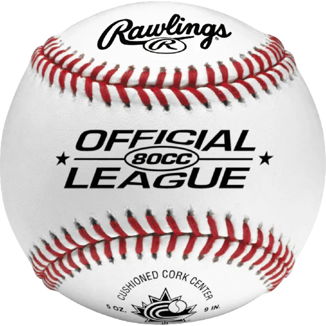 Rawlings 16U Baseballs - 9'' - 80CC - EACH