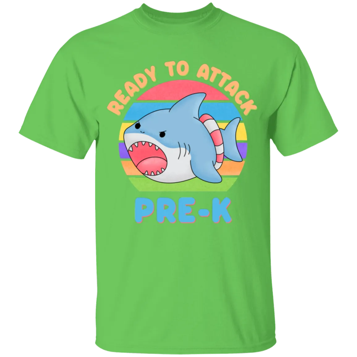 Ready to Attack PreK Shark Youth Cotton T-Shirt