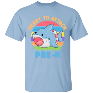 Ready to Attack PreK Shark Youth Cotton T-Shirt