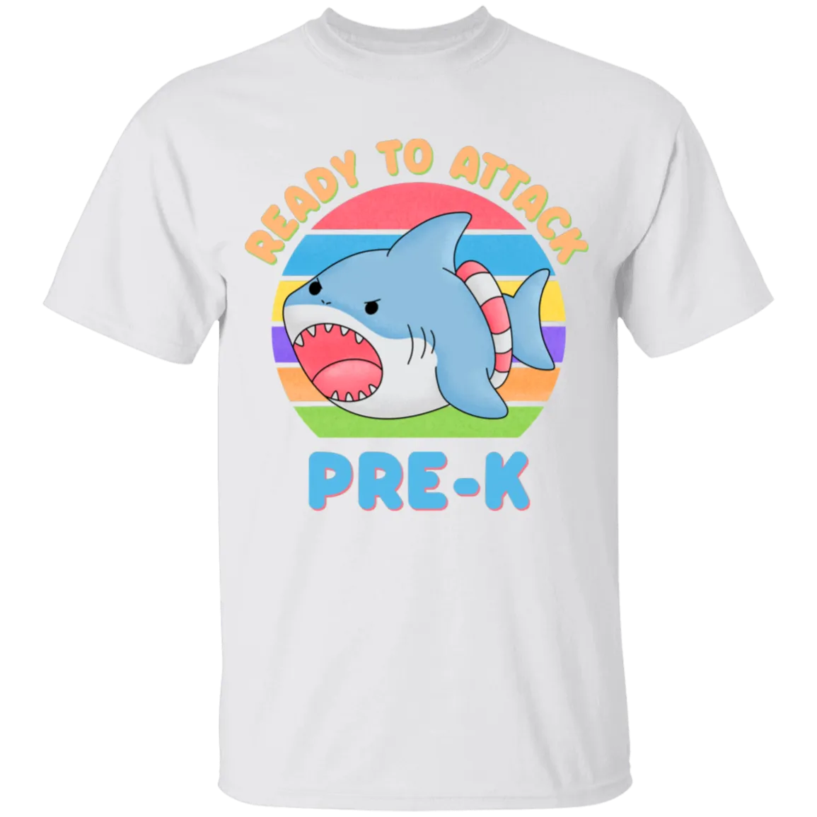 Ready to Attack PreK Shark Youth Cotton T-Shirt