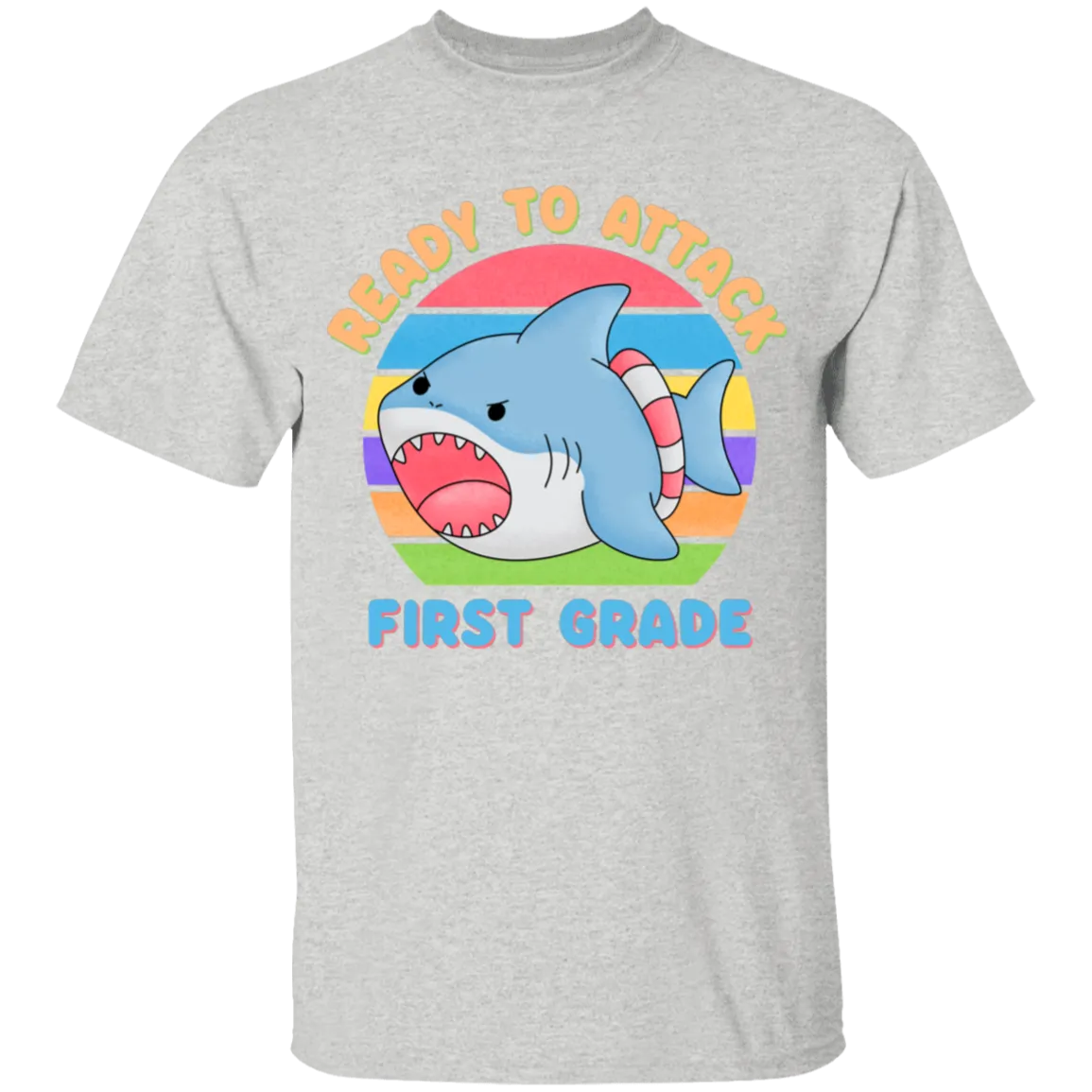 Ready to Attack Shark First Grade Youth Cotton T-Shirt
