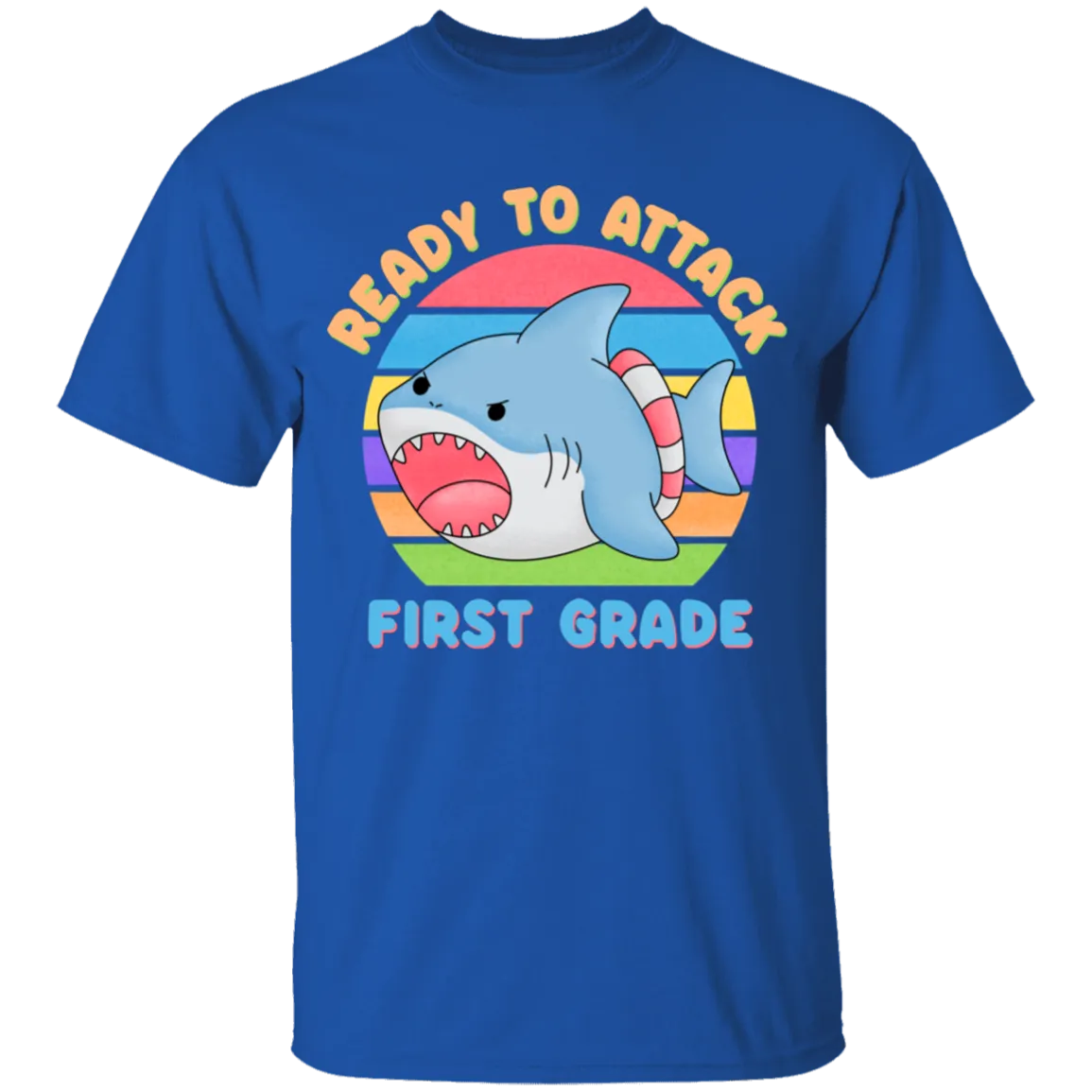 Ready to Attack Shark First Grade Youth Cotton T-Shirt