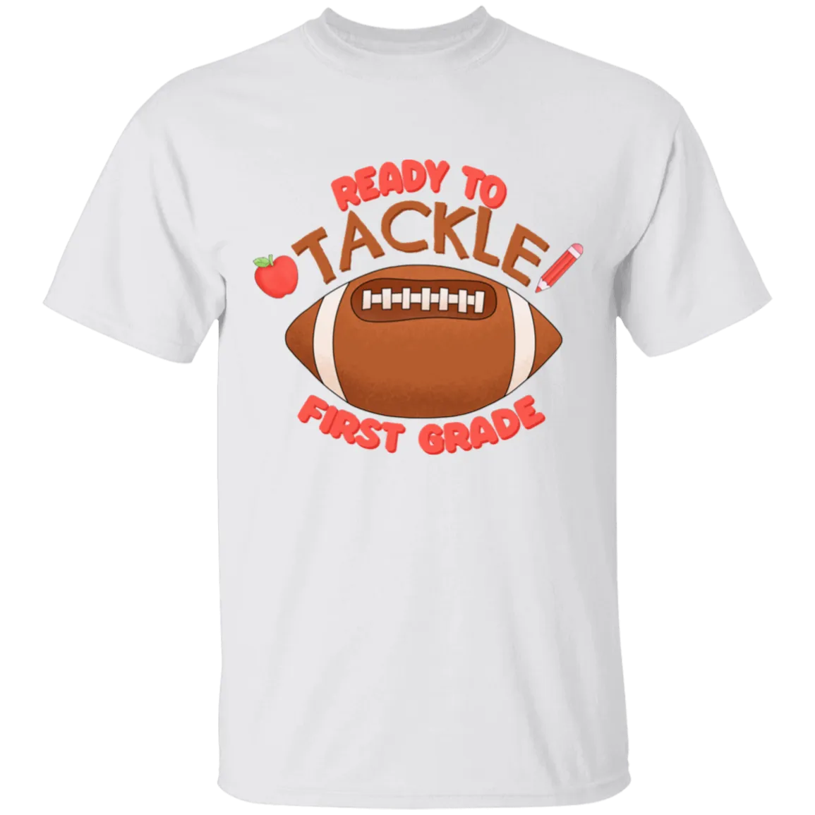 Ready to Tackle First Grade Youth Cotton T-Shirt