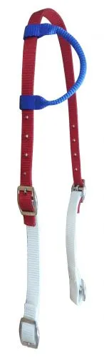 Red, White, and Blue Nylon One Ear Headstall