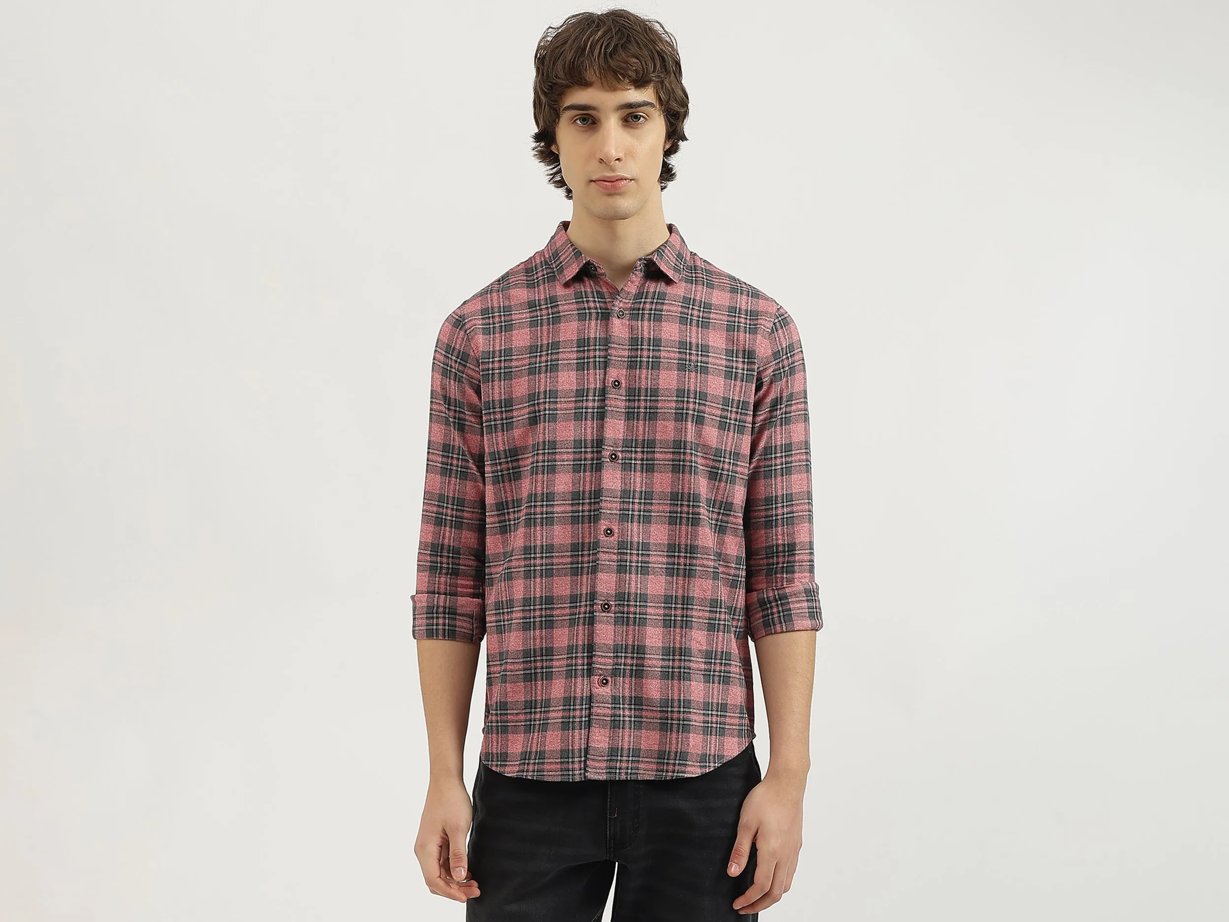 Regular Fit Spread Collar Printed Shirt