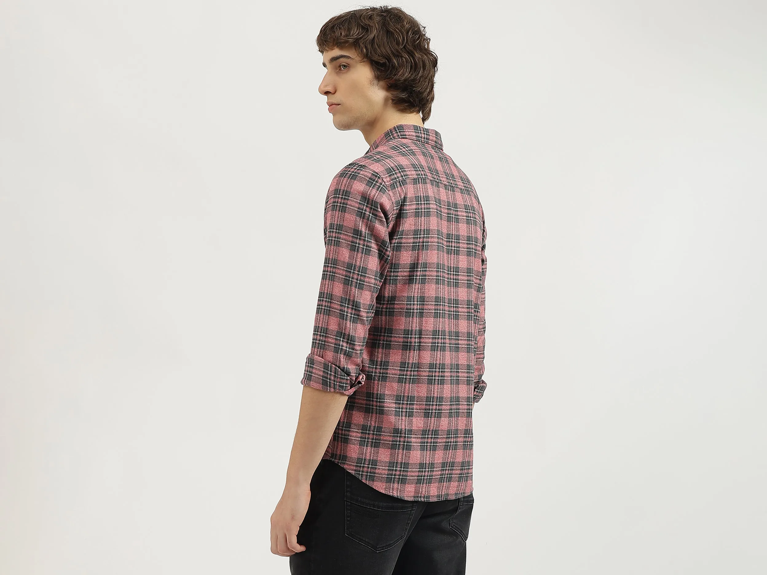 Regular Fit Spread Collar Printed Shirt