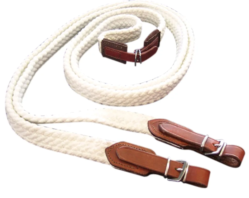 Reins Red Centre Cotton with Silver