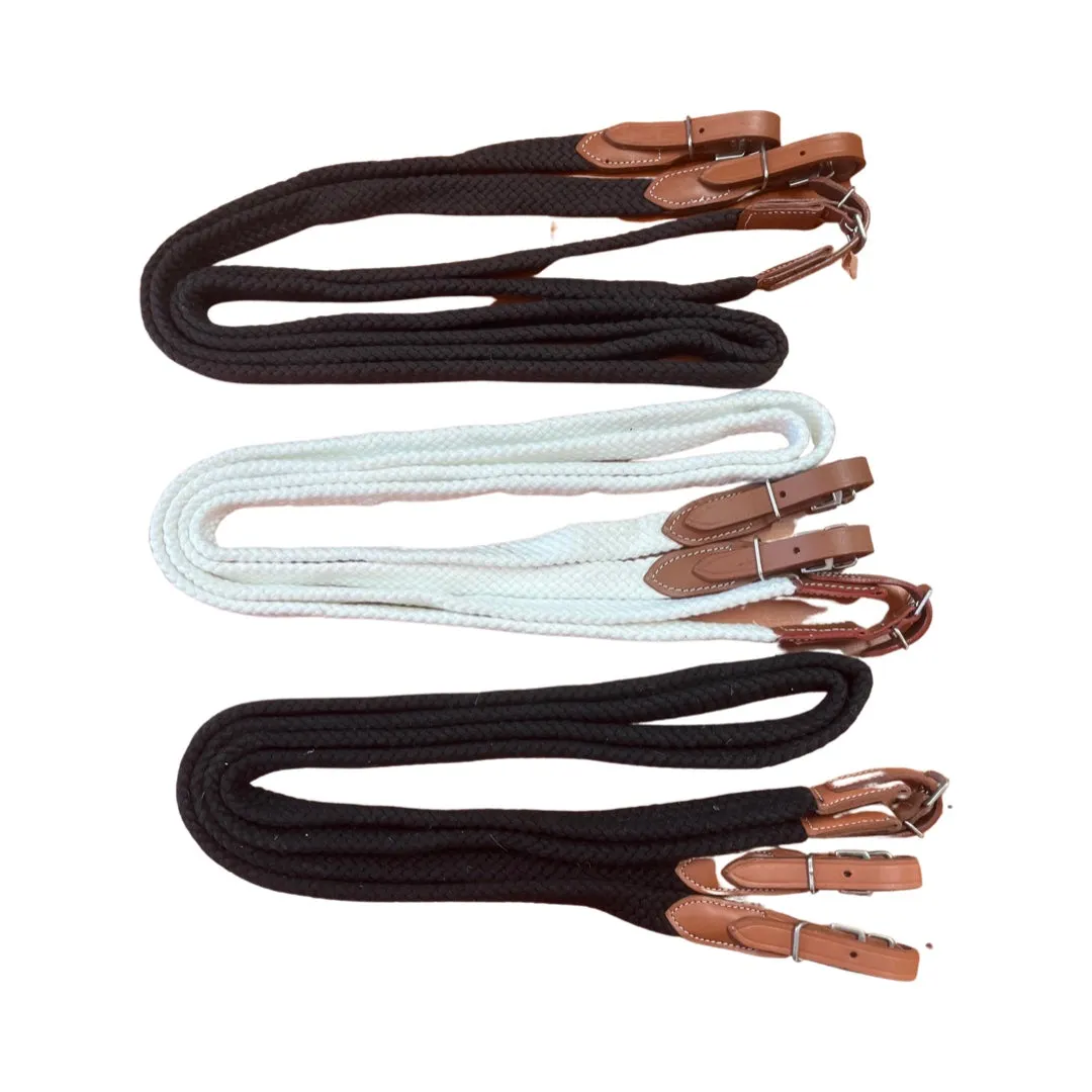 Reins Red Centre Cotton with Silver