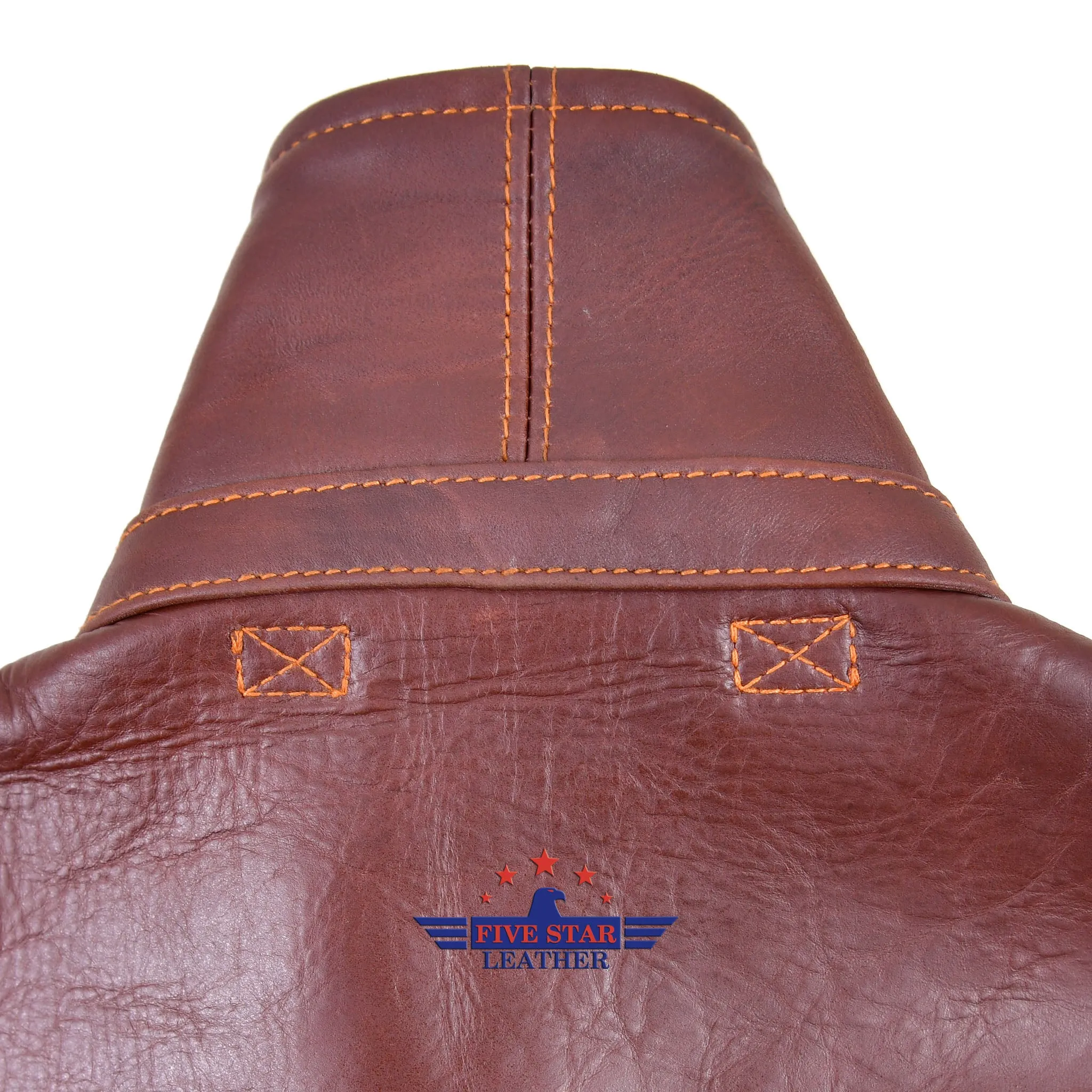 Repro A2 RW Clothing Co Contract No. W535 AC-27752 Real Horsehide Leather Pull Up Brown Jacket