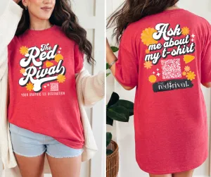 Retro The Red Rival Ask Me About My T-Shirt Red Tee