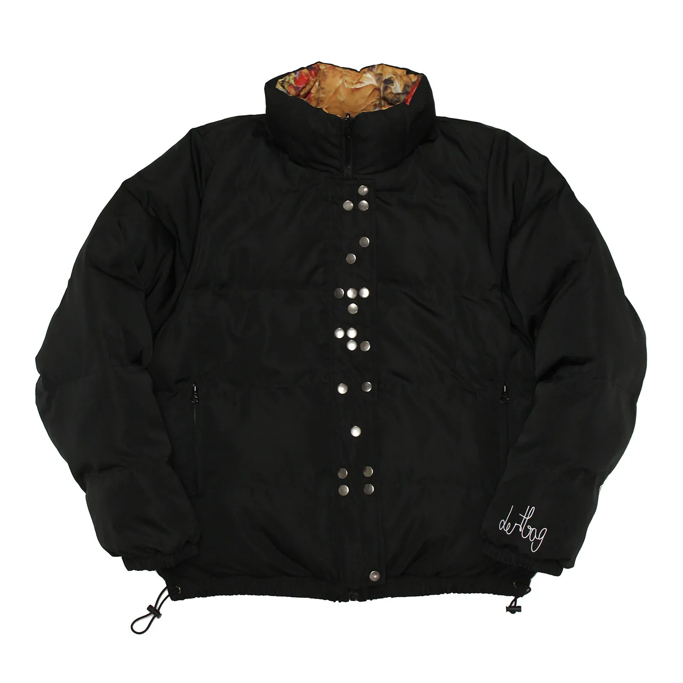 Reversible Braille Puffer Jacket