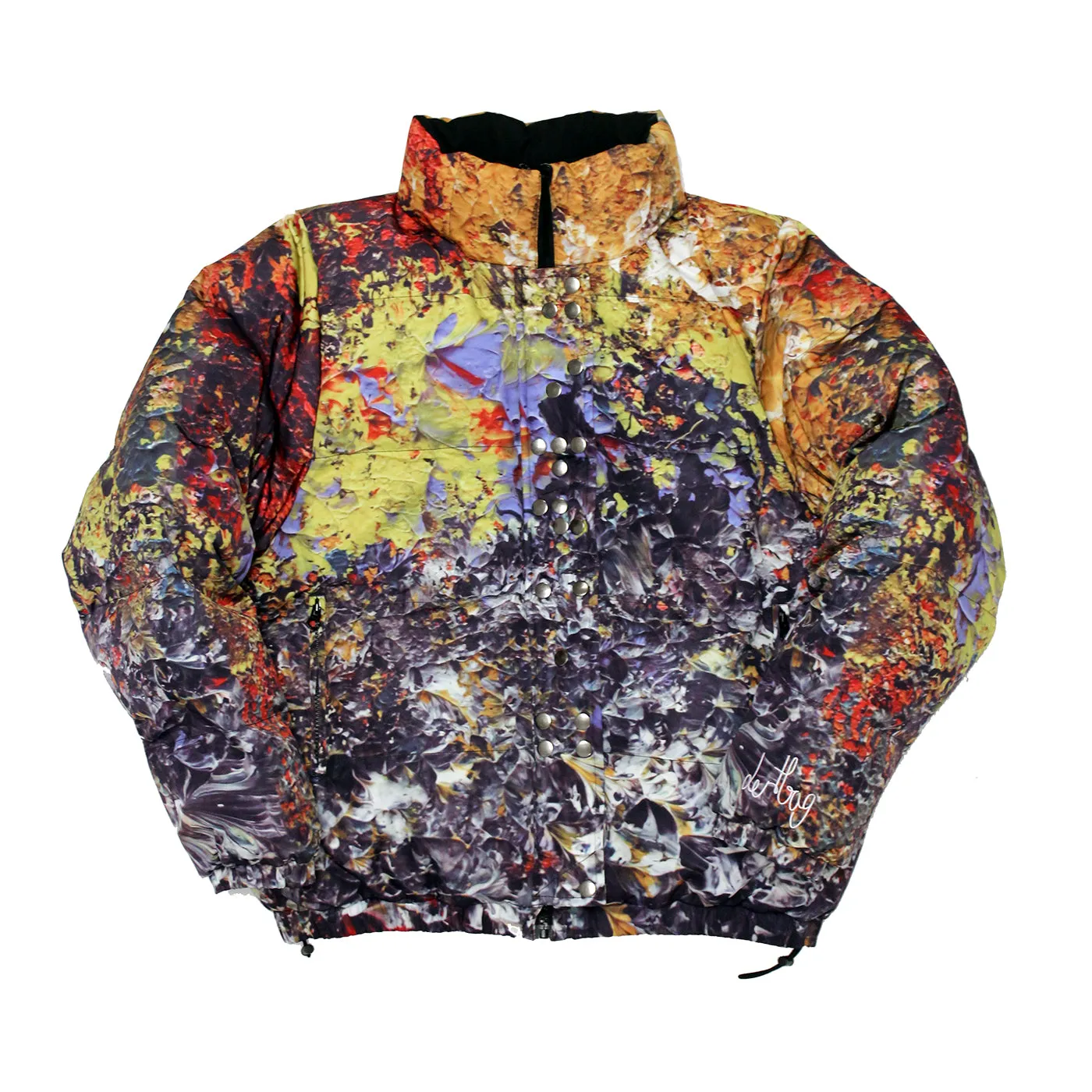 Reversible Braille Puffer Jacket
