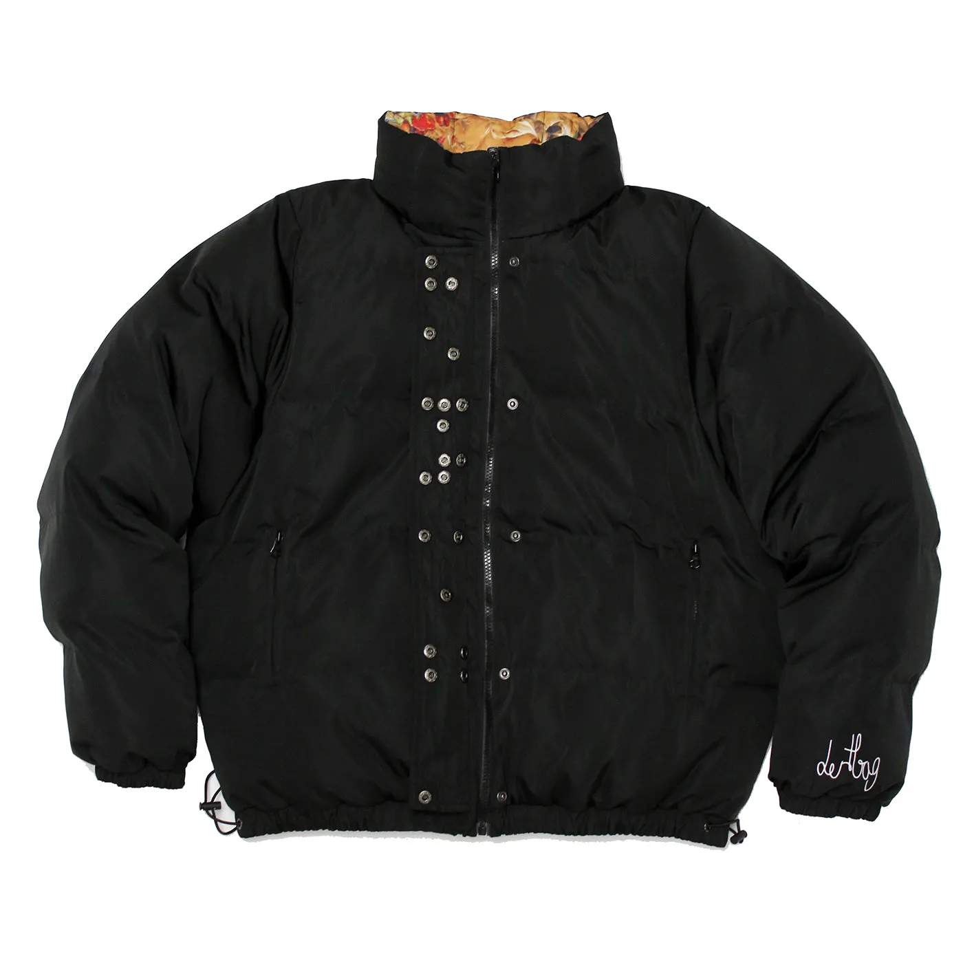 Reversible Braille Puffer Jacket