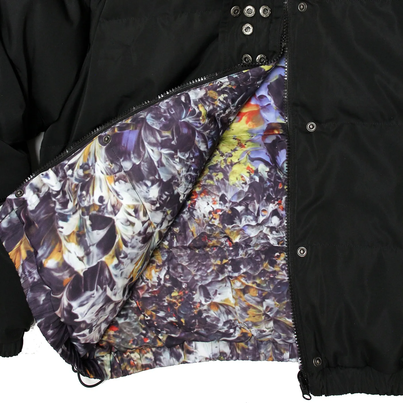 Reversible Braille Puffer Jacket