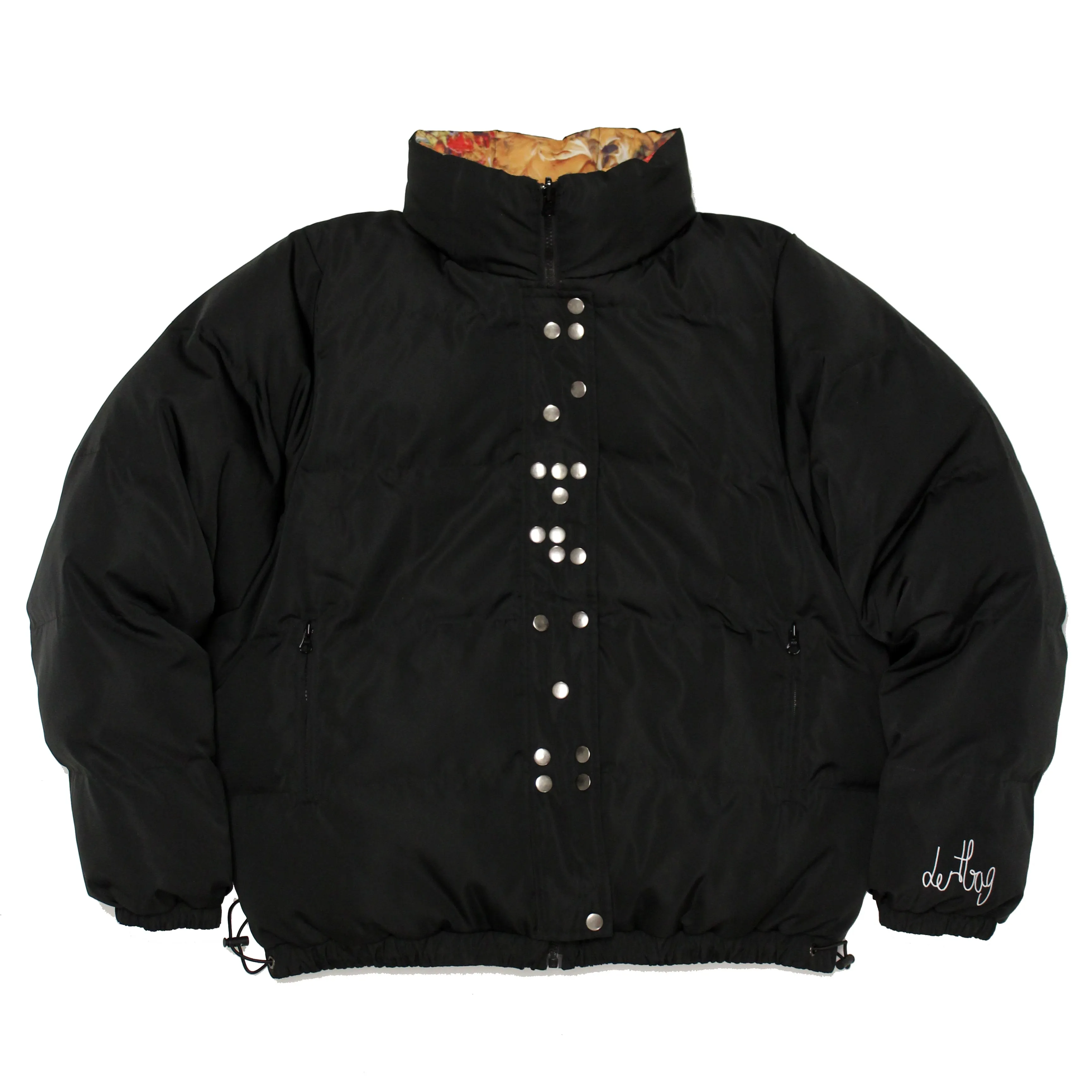 Reversible Braille Puffer Jacket
