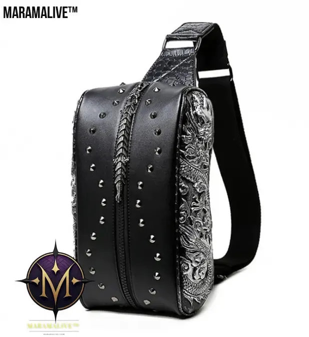 Riveted Leather Gothic Bag