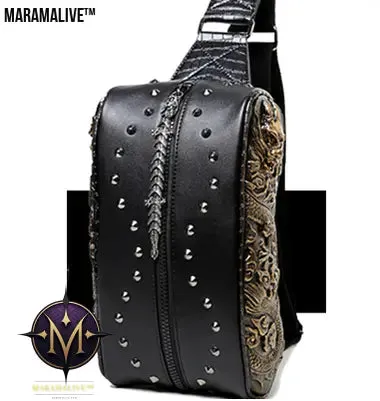 Riveted Leather Gothic Bag