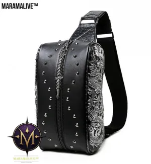 Riveted Leather Gothic Bag