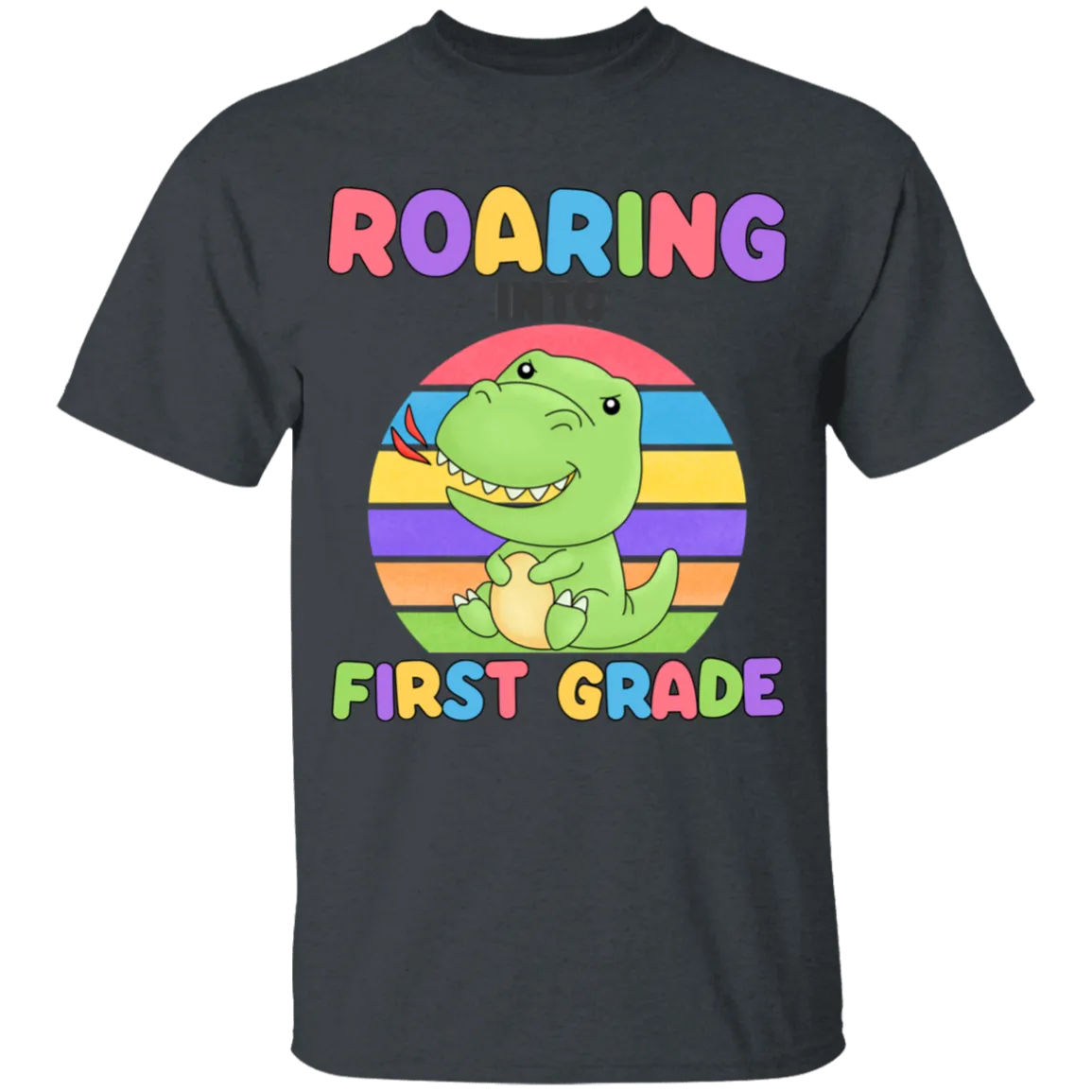 Roaring Into First Grade Youth Cotton T-Shirt