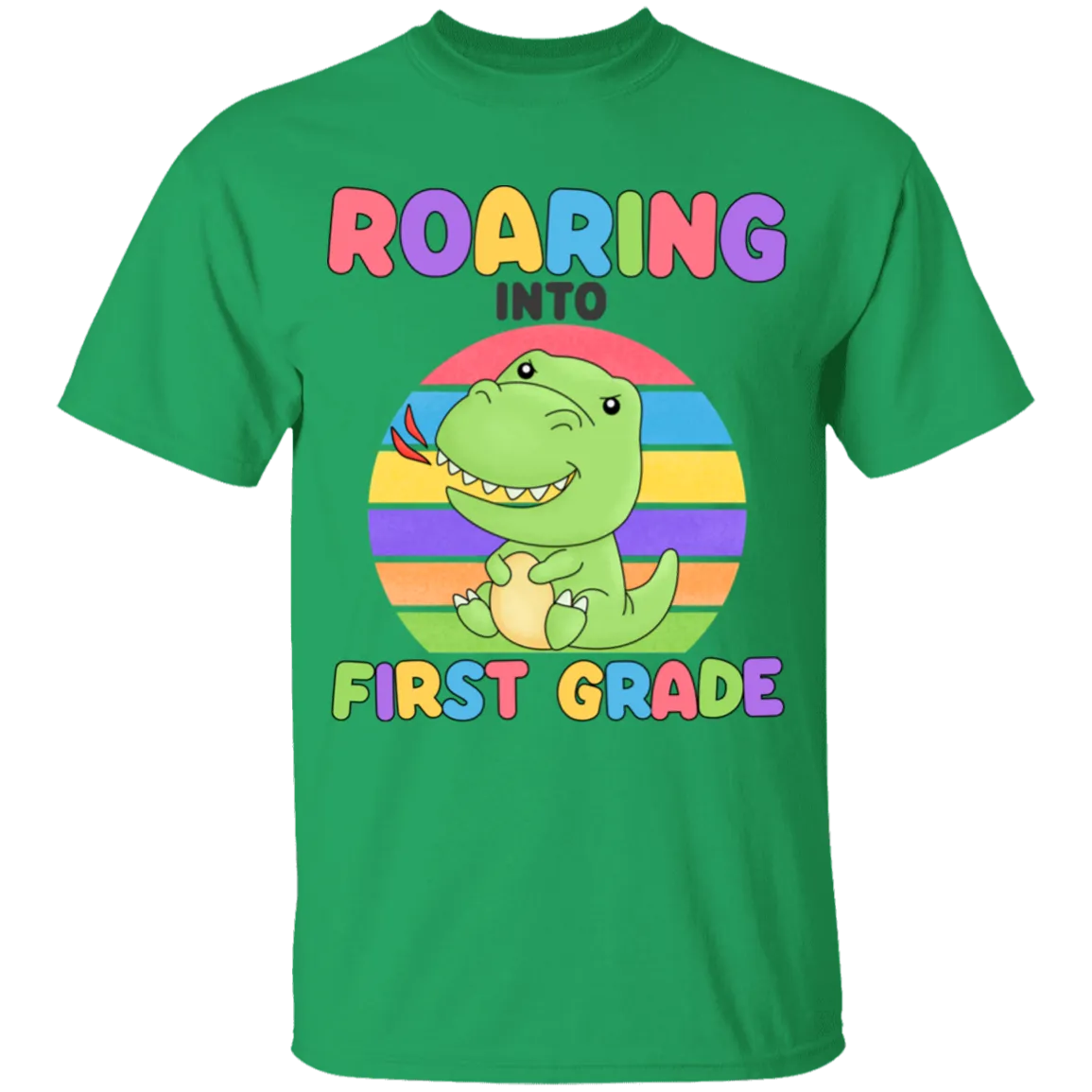 Roaring Into First Grade Youth Cotton T-Shirt