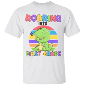Roaring Into First Grade Youth Cotton T-Shirt