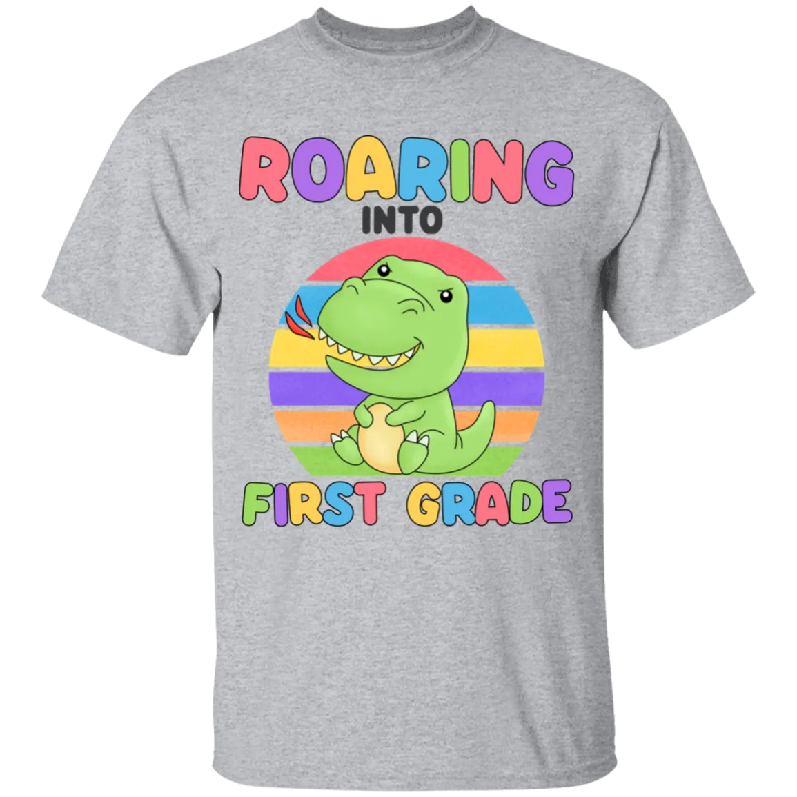 Roaring Into First Grade Youth Cotton T-Shirt