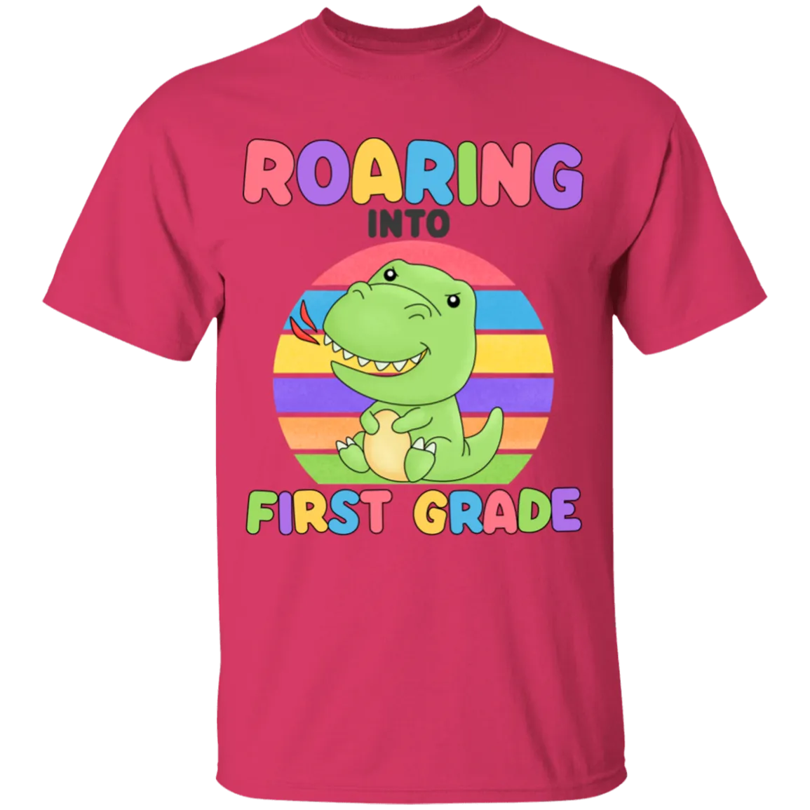 Roaring Into First Grade Youth Cotton T-Shirt