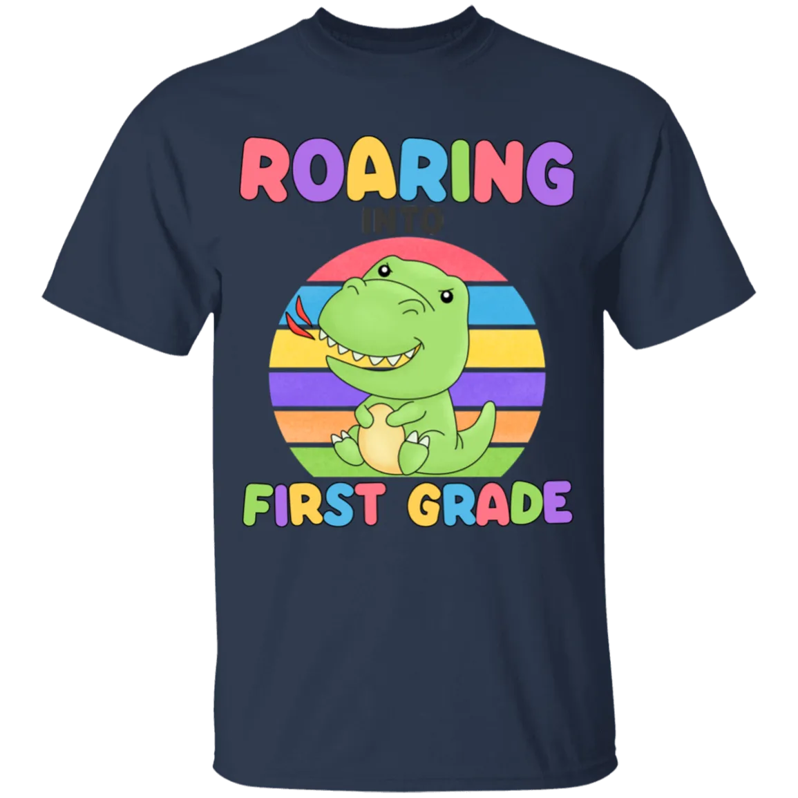 Roaring Into First Grade Youth Cotton T-Shirt