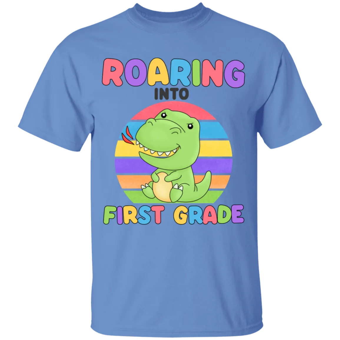 Roaring Into First Grade Youth Cotton T-Shirt