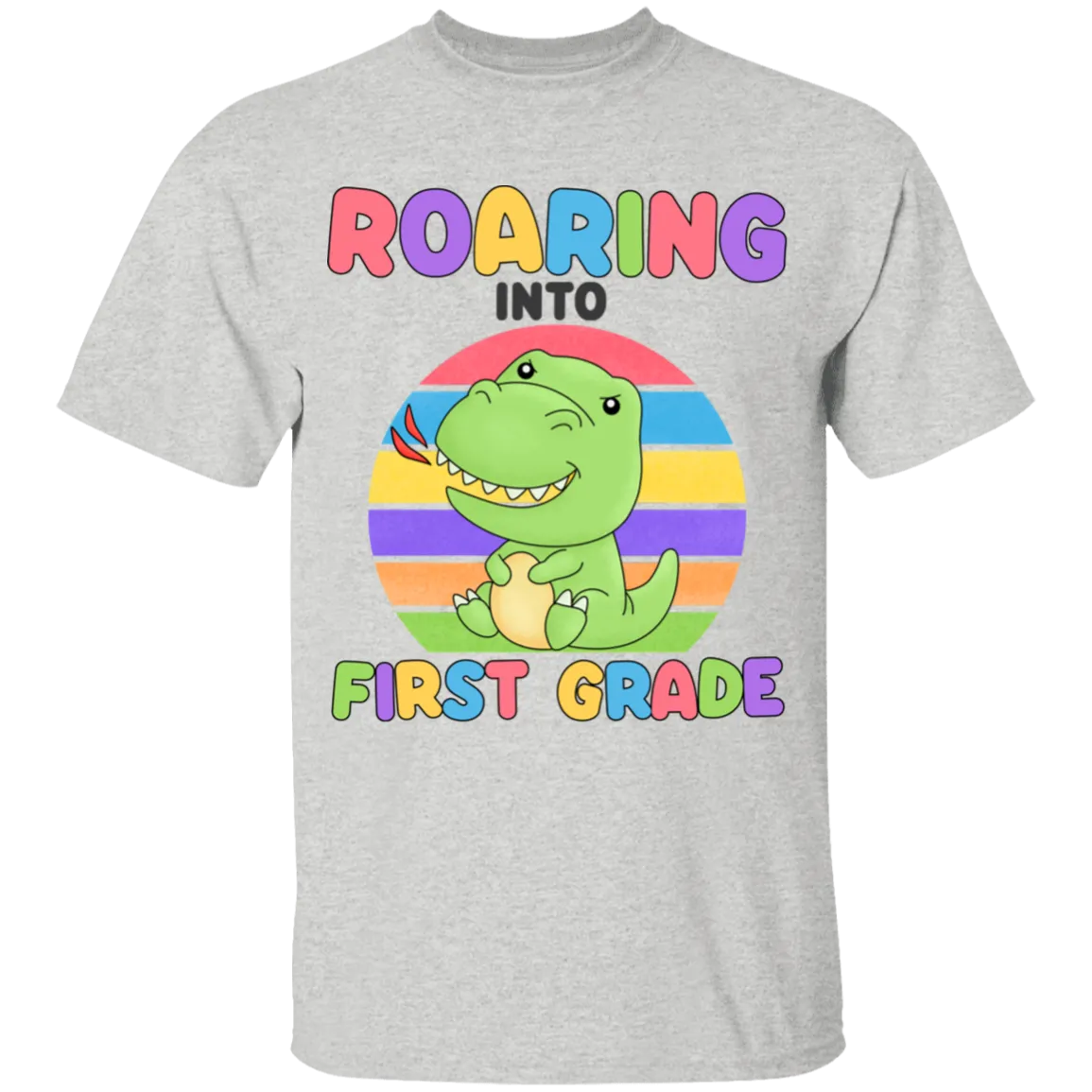 Roaring Into First Grade Youth Cotton T-Shirt