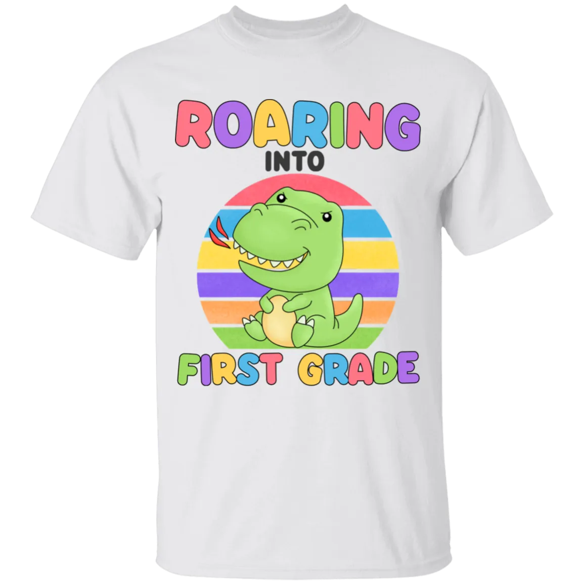 Roaring Into First Grade Youth Cotton T-Shirt