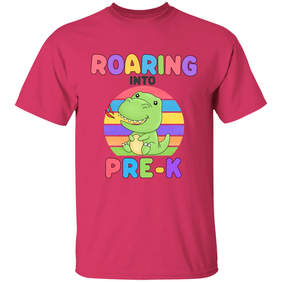 Roaring Into Pre K Cotton T-Shirt