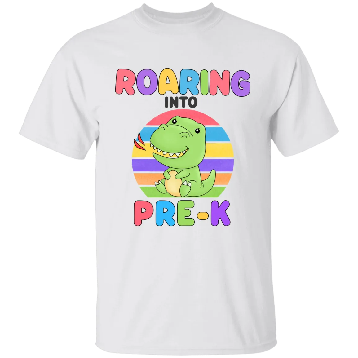 Roaring Into Pre K Cotton T-Shirt