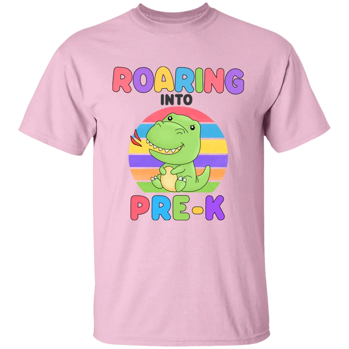Roaring Into Pre K Cotton T-Shirt