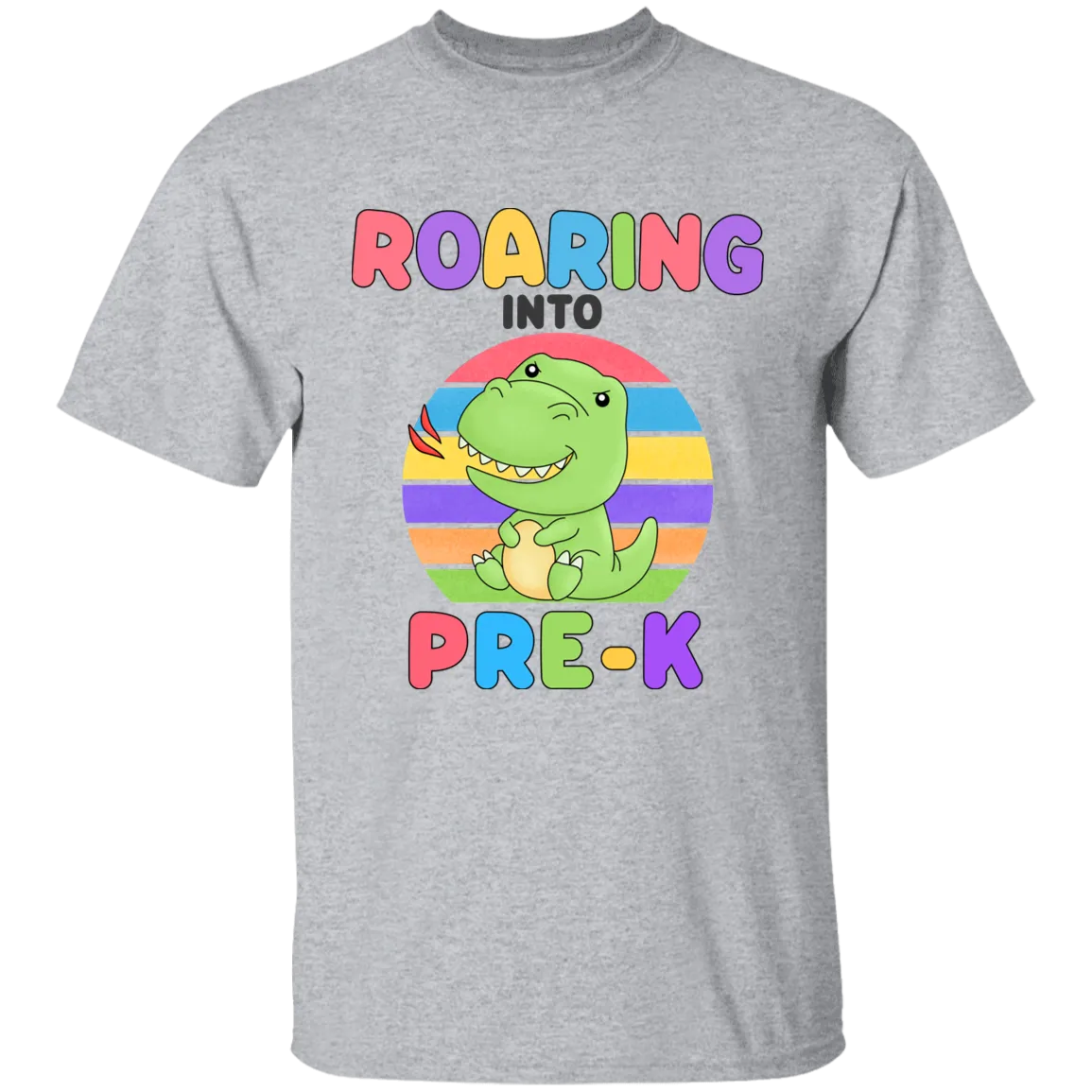 Roaring Into Pre K Cotton T-Shirt