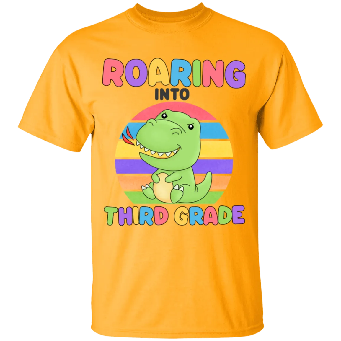 Roaring Into Third Grade Youth  Cotton T-Shirt
