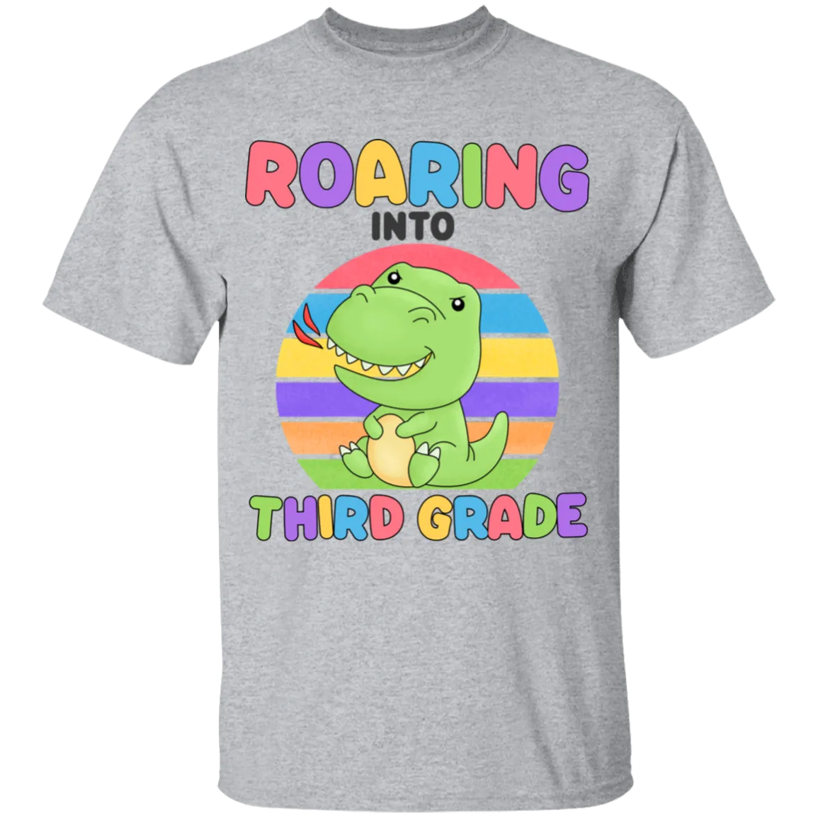 Roaring Into Third Grade Youth  Cotton T-Shirt